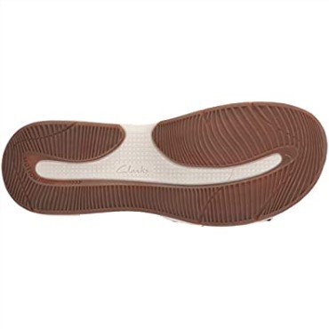 Sandalia Plana Mujer Clarks Solan Drift Ante Azul Marino Piel
