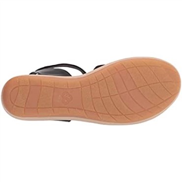 Sandalias De Mujer Clarks Step Cali Coast Con Cuña En Tejido Textil Negro