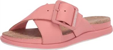 Sandalia Mujer Clarks Step June Shell Coral Sintético