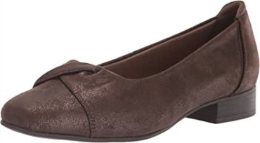 Clarks Bailarinas Tilmont Dalia Mujer Bronce Metalizado Textil