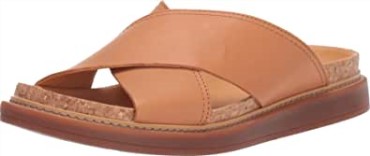 Clarks Trace Drift Cuero Marrón Claro Para Mujer