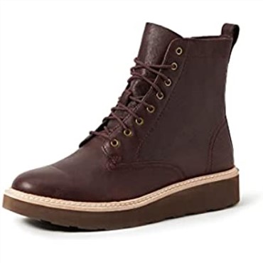 Botas Clarks Mujer Trace Pine Slouch Marrón Cuero Burdeos Cuero Burdeos