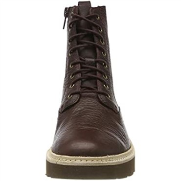 Botas Clarks Mujer Trace Pine Slouch Marrón Cuero Burdeos Cuero Burdeos