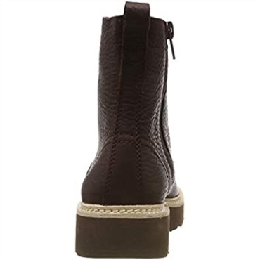 Botas Clarks Mujer Trace Pine Slouch Marrón Cuero Burdeos Cuero Burdeos