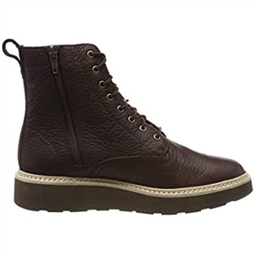 Botas Clarks Mujer Trace Pine Slouch Marrón Cuero Burdeos Cuero Burdeos