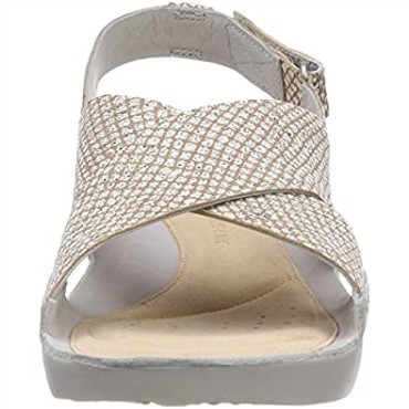 Sandalias Mujer Clarks Tri Chloe Sling Back Plateado Metálico