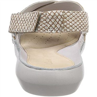 Sandalias Mujer Clarks Tri Chloe Sling Back Plateado Metálico