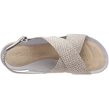 Sandalias Mujer Clarks Tri Chloe Sling Back Plateado Metálico
