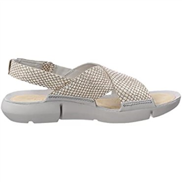Sandalias Mujer Clarks Tri Chloe Sling Back Plateado Metálico