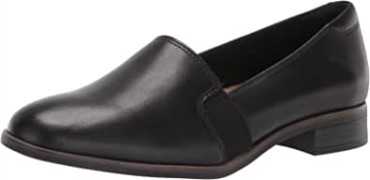 Mocasines Mujer Clarks Trish Diva Piel Negra