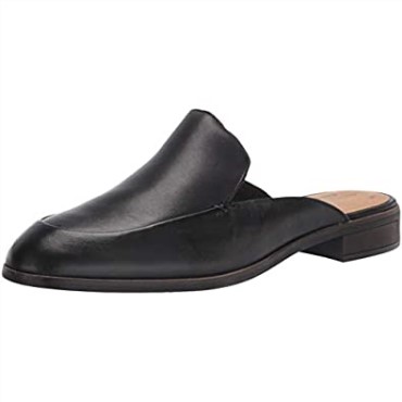 Zuecos Mujer Clarks Trish Plant Cuero Negro