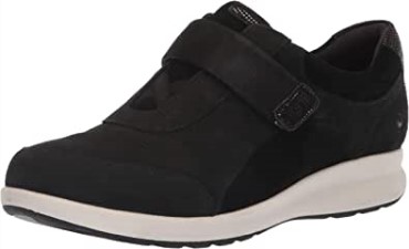 Zapatillas Bajas De Mujer Clarks Un Adorn Lo En Combinación De Ante Nubuck Negro