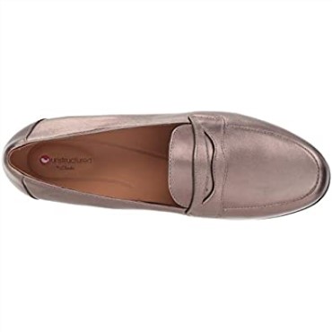 Clarks Un Blush Go Pebble Metalizado Cuero Para Mujer