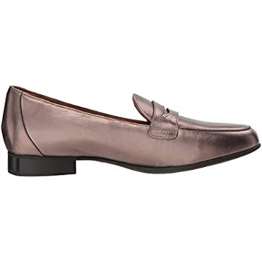 Clarks Un Blush Go Pebble Metalizado Cuero Para Mujer