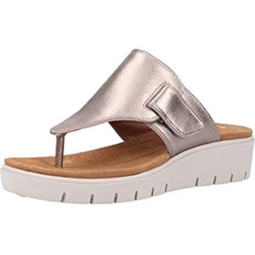 Sandalias Clarks Mujer Un Karely Dew Sling Back Oro Metalizado Oro