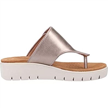 Sandalias Clarks Mujer Un Karely Dew Sling Back Oro Metalizado Oro
