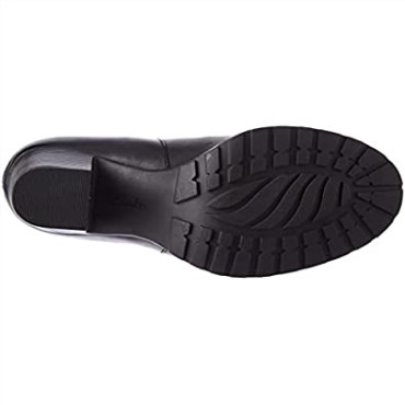 Clarks Verona Facil Fashion Boot Mujer Negro Cuero
