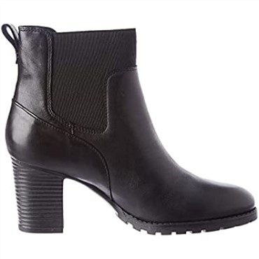 Clarks Verona Facil Fashion Boot Mujer Negro Cuero