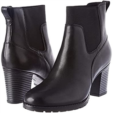 Clarks Verona Facil Fashion Boot Mujer Negro Cuero