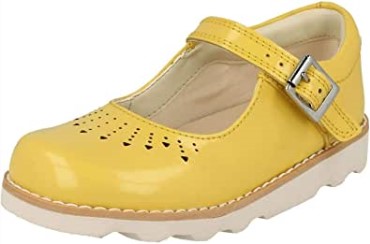 Mocasines Clarks Yel Low Yel Low Charol Para Mujer Crown Jump K