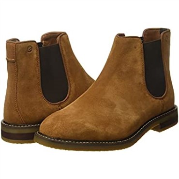 Bota Chelsea Jaxen Cola Suede Hombre Clarks