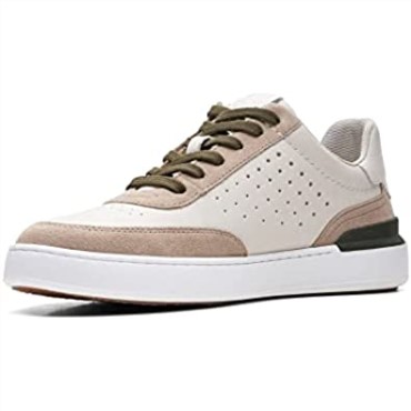 Zapatos Court Lite Tor Nubuck Blanco Roto Combi Clarks