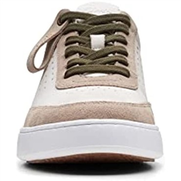 Zapatos Court Lite Tor Nubuck Blanco Roto Combi Clarks