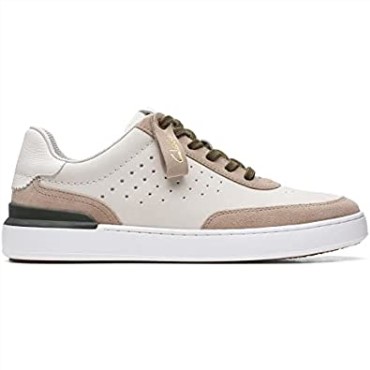 Zapatos Court Lite Tor Nubuck Blanco Roto Combi Clarks