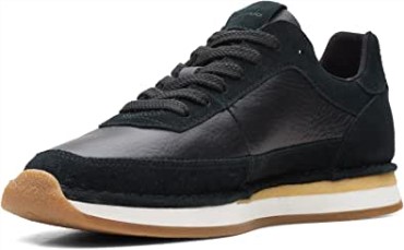 Craft Run Encaje Negro Combinación Clarks