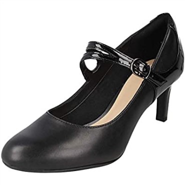 Bailarina Reece Zapatos De Cuero Negro Clarks Negro