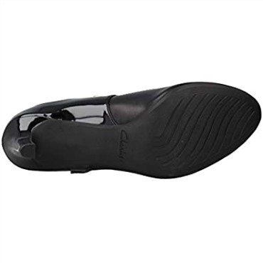 Bailarina Reece Zapatos De Cuero Negro Clarks Negro