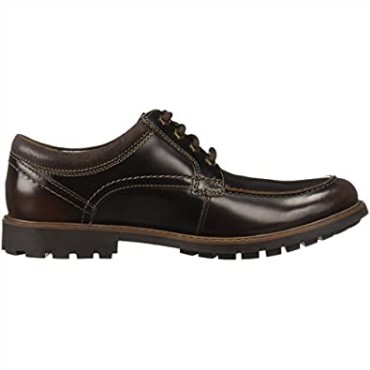 Mocasín Curington Walk De Hombre Clarks En Piel Marrón Oscuro