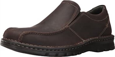 Mocasín De Hombre Clarks Vanek Step De Piel Marrón Oscuro