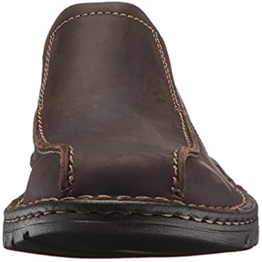 Mocasín De Hombre Clarks Vanek Step De Piel Marrón Oscuro