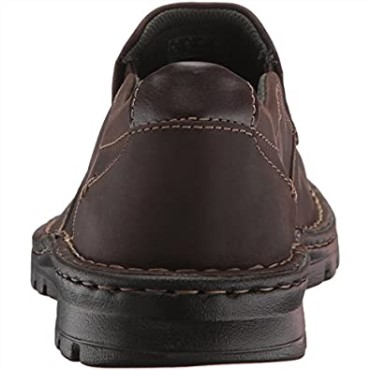 Mocasín De Hombre Clarks Vanek Step De Piel Marrón Oscuro