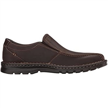 Mocasín De Hombre Clarks Vanek Step De Piel Marrón Oscuro
