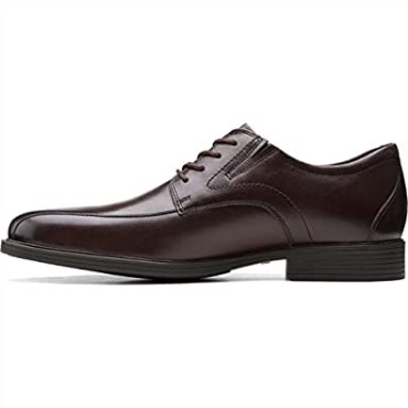 Cuero Marrón Oscuro Clarks Hombres Whiddon Pace Oxford