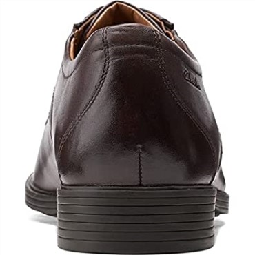 Cuero Marrón Oscuro Clarks Hombres Whiddon Pace Oxford