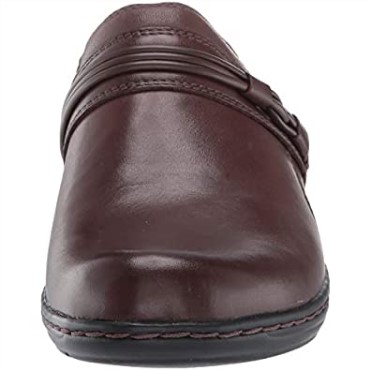 Zuecos Mujer Clarks Leisa Clover En Piel Marron Oscuro