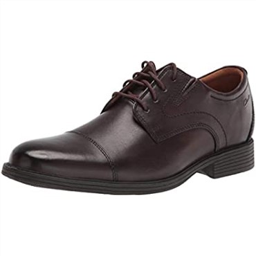 Gorra Whiddon De Hombre En Piel Marrón Oscuro Oxford Clarks