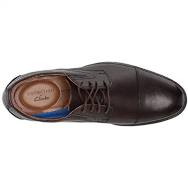Gorra Whiddon De Hombre En Piel Marrón Oscuro Oxford Clarks