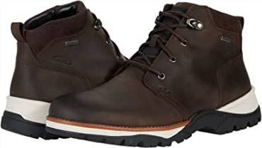 Cuero Aceitoso Marrón Oscuro Clarks Topton Mid