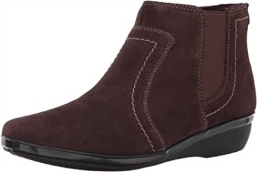 Botines Mujer Clarks Everlay Leigh De Ante Marron Oscuro