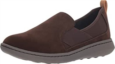 Zapatilla Mujer Clarks Step Move Jump De Sintetico Marron Oscuro