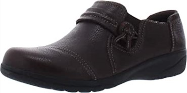 Mocasín Sin Cordones Cheyn Madi De Mujer En Piel Marron Oscuro Clarks