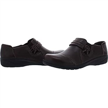 Mocasín Sin Cordones Cheyn Madi De Mujer En Piel Marron Oscuro Clarks