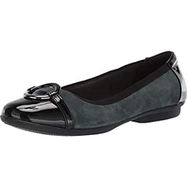 Vestido De Mujer Gracelwind Verde Oscuro Ante Combi Bailarinas Clarks