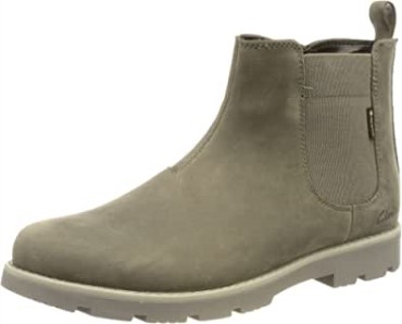 Gris Oscuro Lea Hombre Heathsea Gtxk Chelsea Bota Clarks