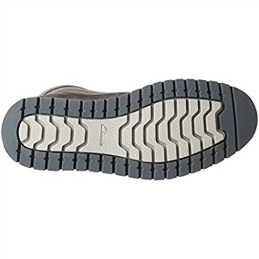 Bota Baja De Cuero Gris Oscuro Para Hombre Clarks Varby