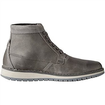 Bota Baja De Cuero Gris Oscuro Para Hombre Clarks Varby